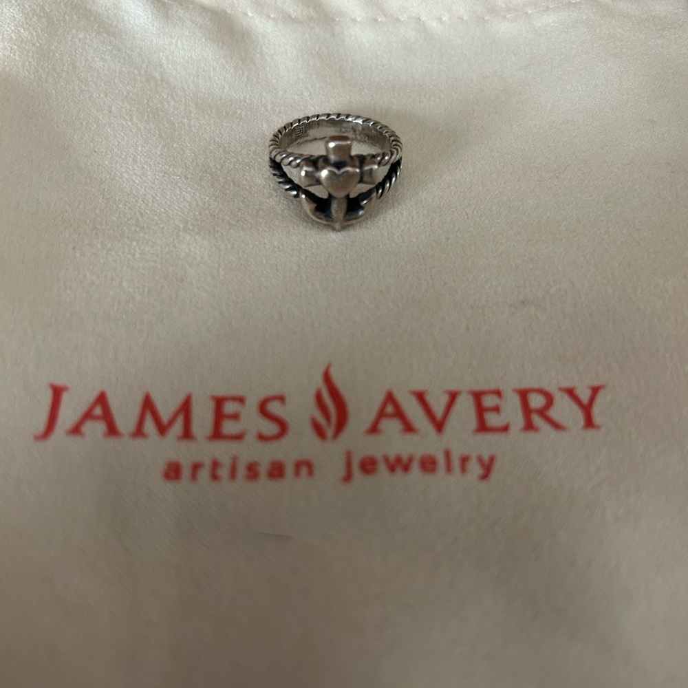 James Avery Twisted Silver Ring